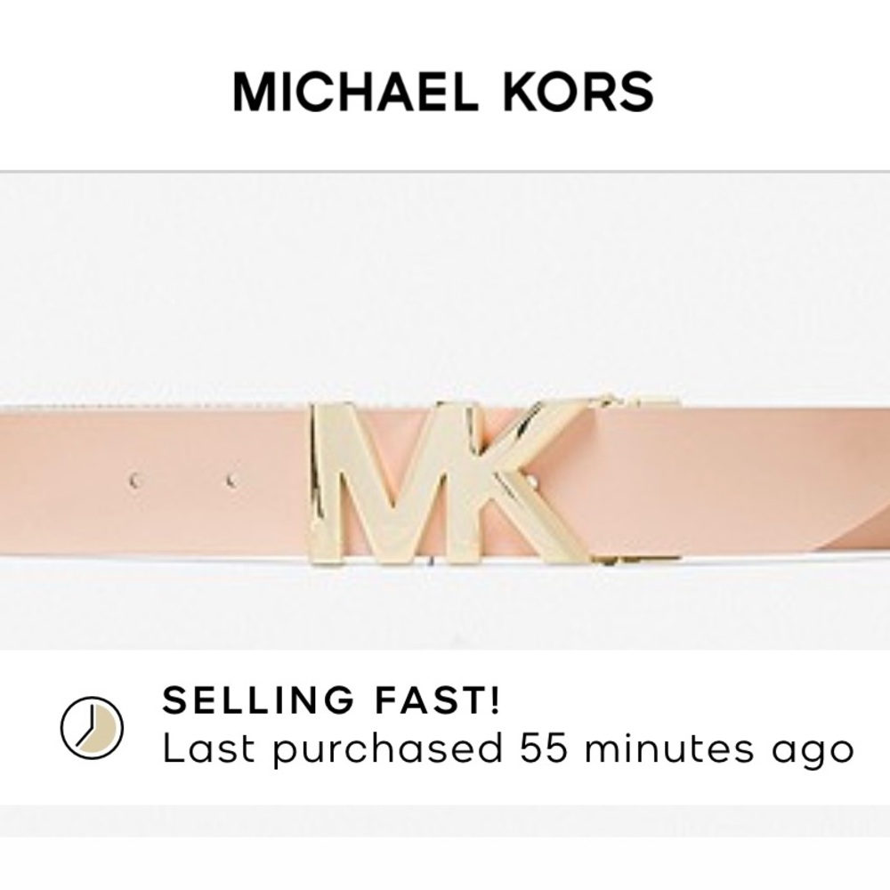 New with tags reversible Michael Kors belt, size medium MSRP $148.